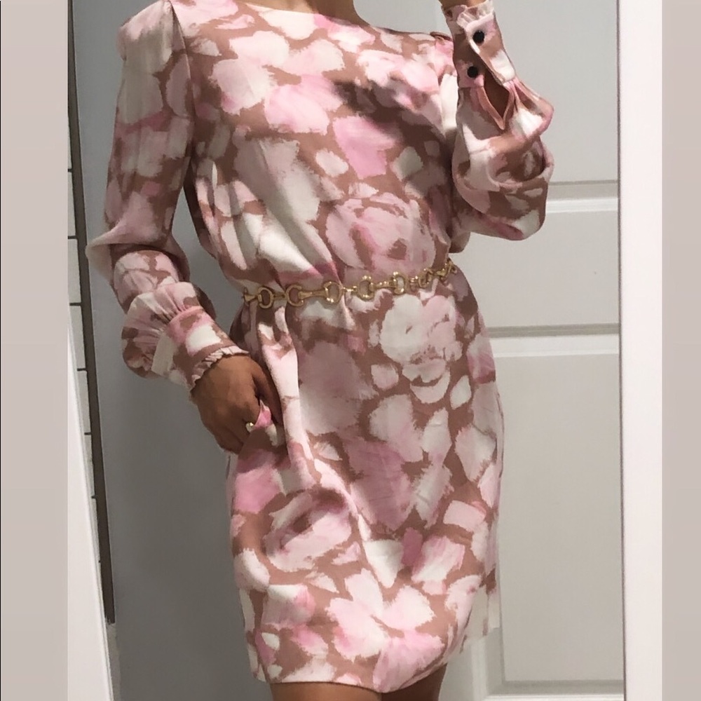 Kate Spade Pink & Brown Dress with pockets